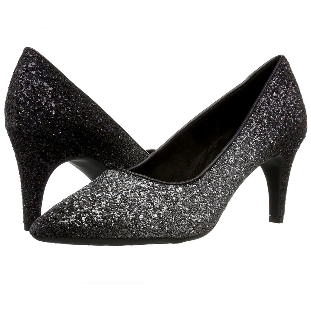 Aerosoles; 8.5 size; Black Sparkle